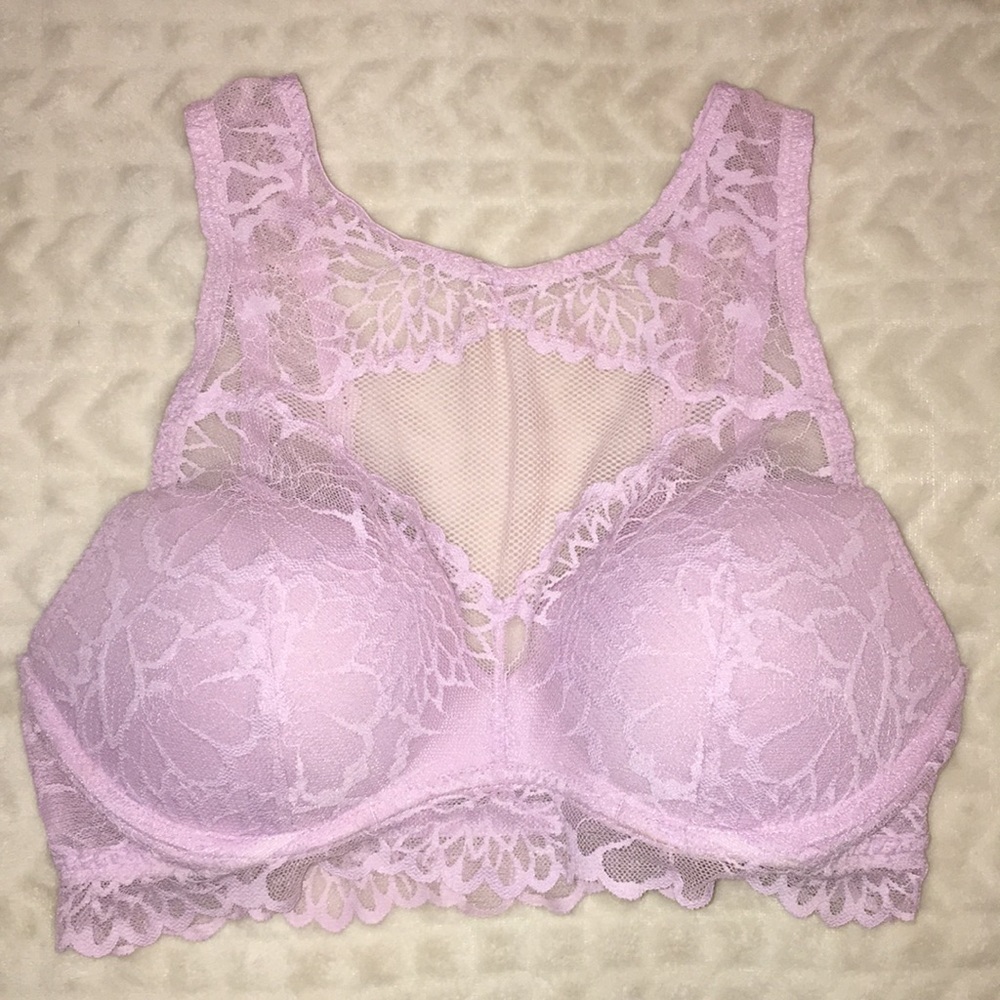 Victoria’s Secret Pink Lace Bralette Medium